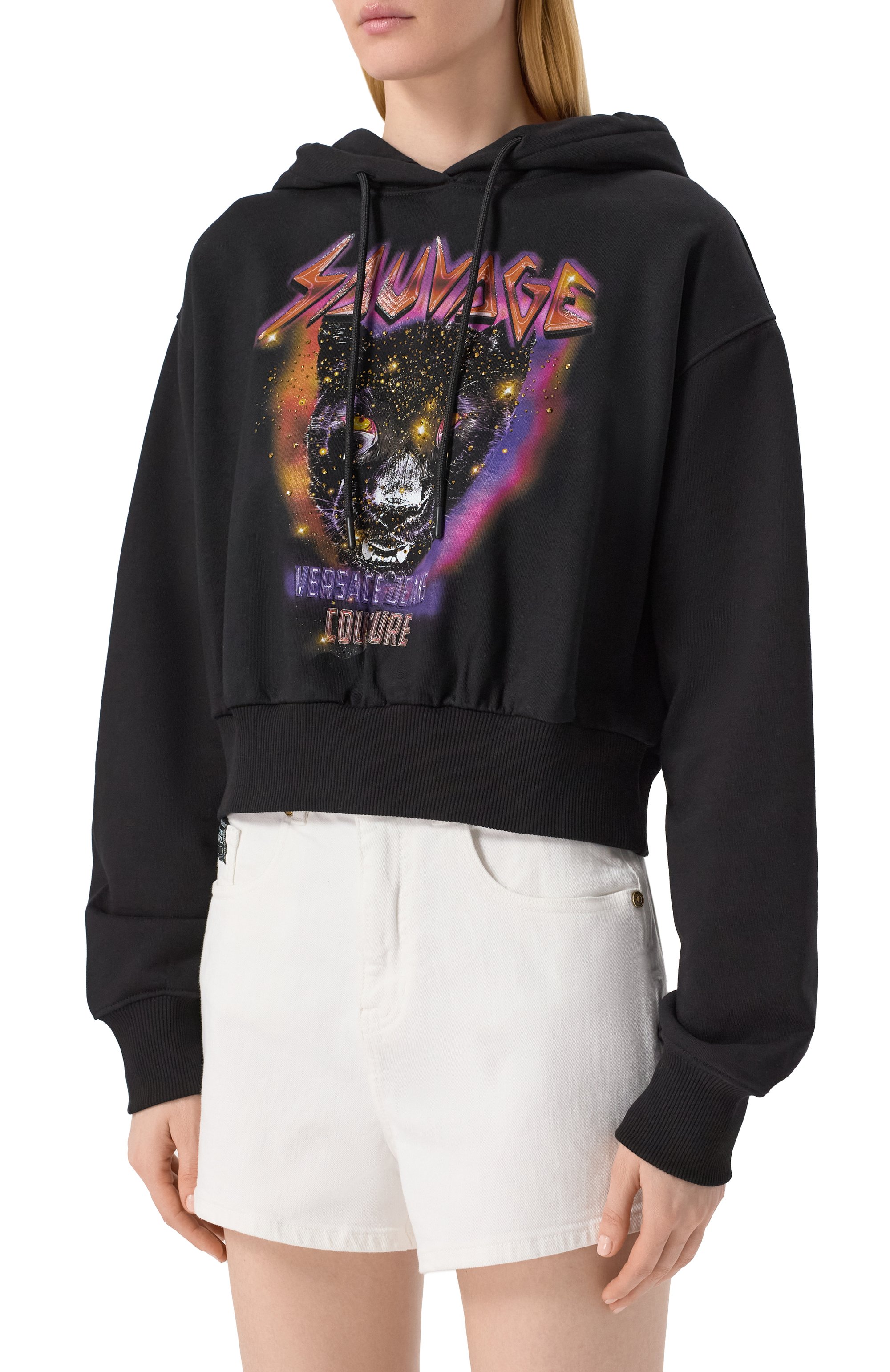 Хлопковое худи VERSACE JEANS COUTURE, арт. 78HAIC04/CF00C, фото 3