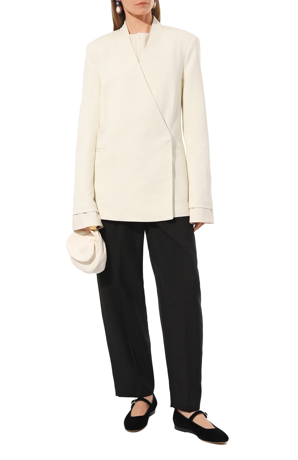 Текстильные балетки LE MONDE BERYL, арт. MRJ-VEL-BLA, фото 2