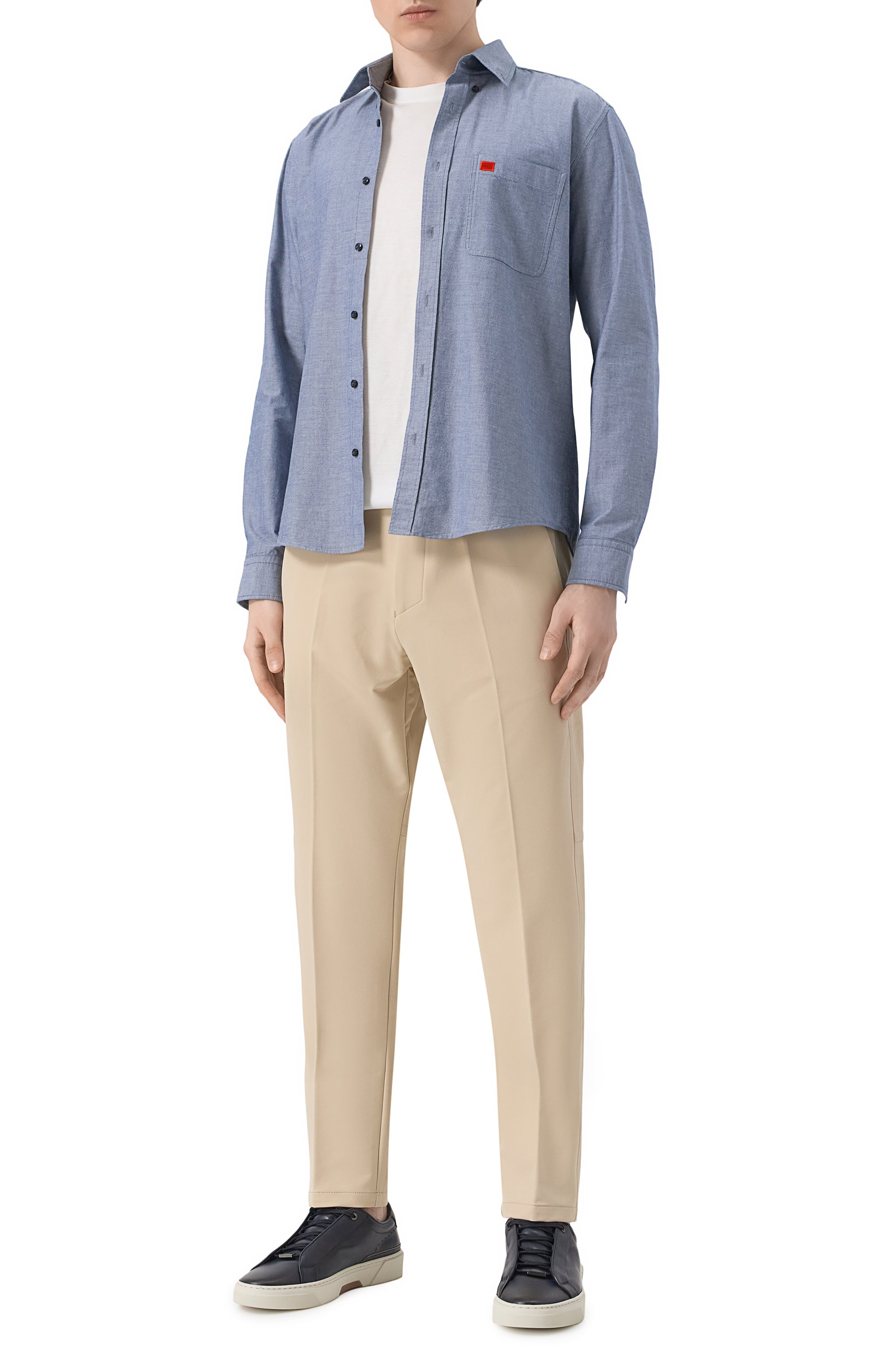 Брюки BOSS GREEN бежевого цвета по цене 20950 руб., арт. 50534305, фото 2 Брюки BOSS GREEN, арт. 50534305, фото 2