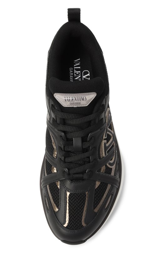 Комбинированные кроссовки VLogo Easyjog Valentino 5Y0S0I25FWS/ Чёрный  5Y0S0I25FWS/ Фото 4