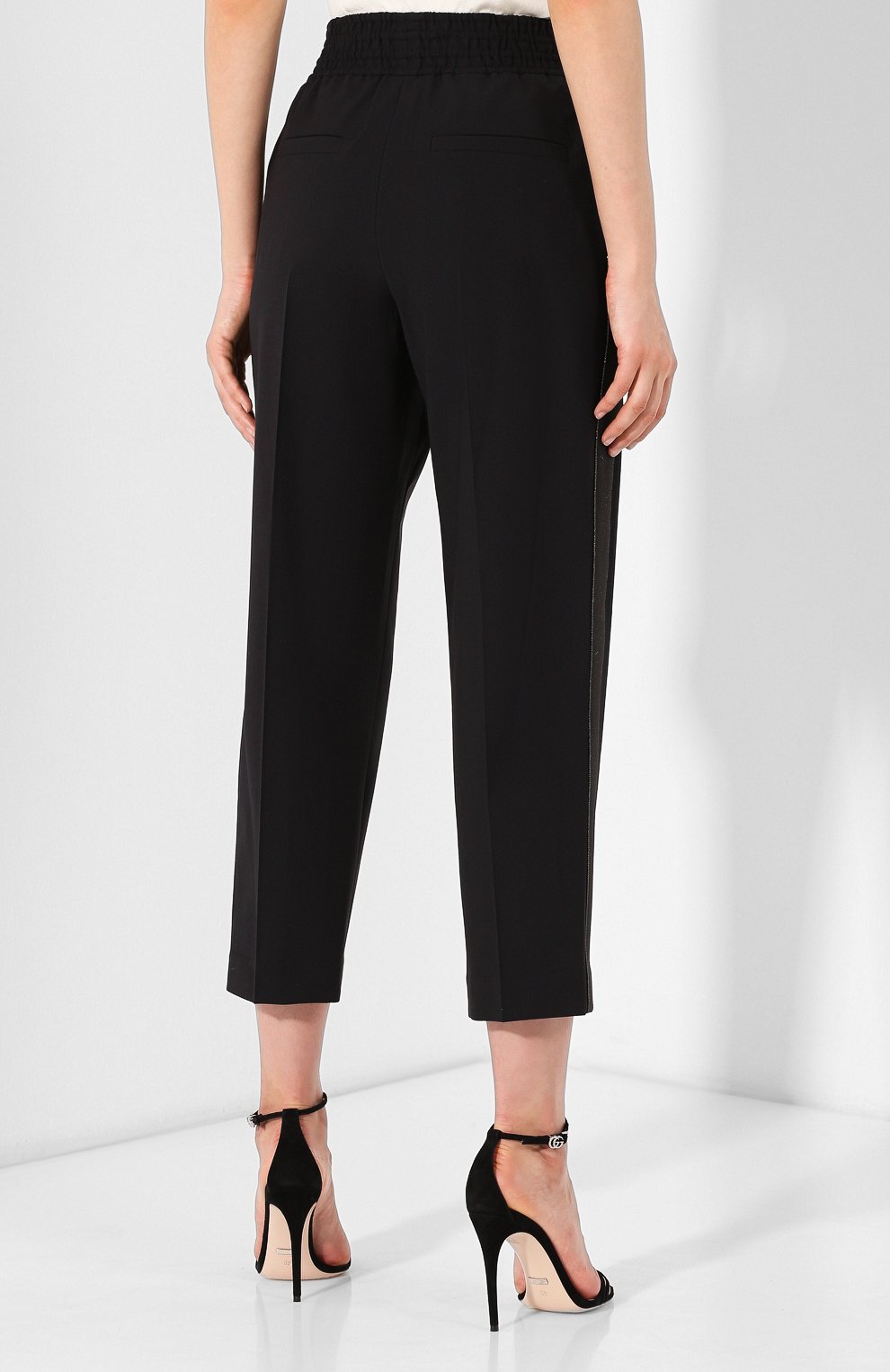 Укороченные брюки BRUNELLO CUCINELLI, арт. MPW07P7042, фото 4