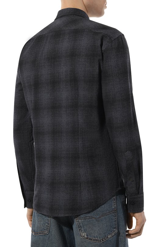 Хлопковая рубашка Bogner 58859270 Синий  58859270 Фото 4