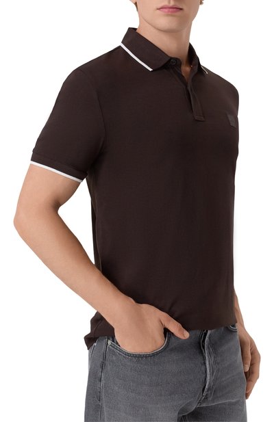 Хлопковое поло BOSS ORANGE, арт. 50507699, фото 3