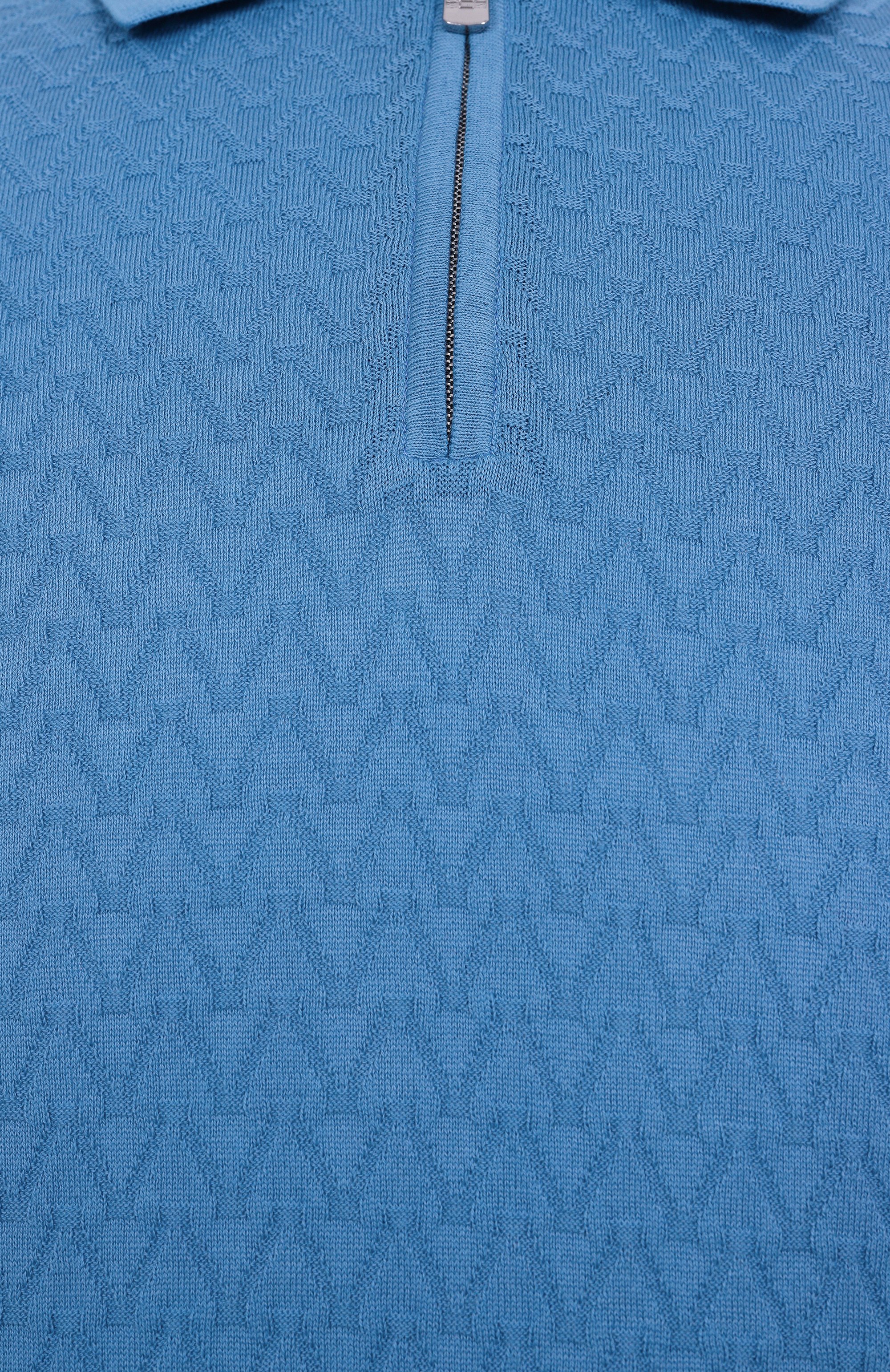 Хлопковое поло FEDELI, арт. 8UED5921, фото 6