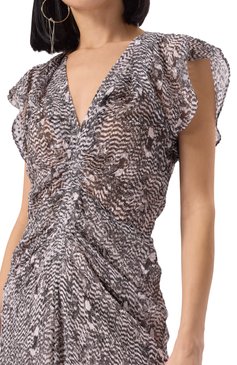 Платье из вискозы и шелка ISABEL MARANT, арт. 25PR00229FC/C1J06I, фото 5