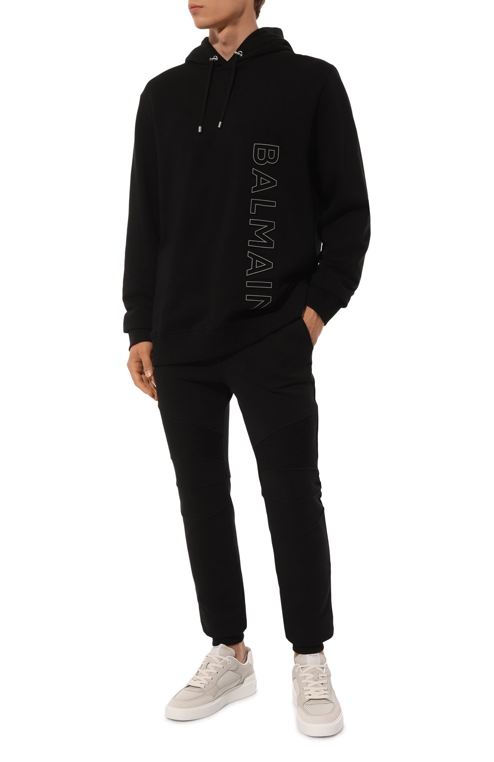 Хлопковое худи BALMAIN, арт. BH1JT046/BC22, фото 2