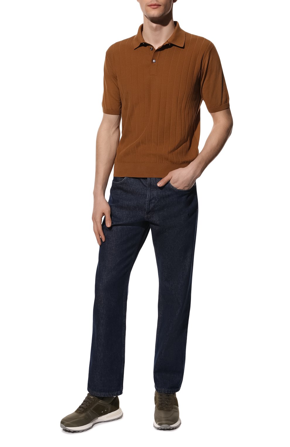 Хлопковое поло FIORONI коричневого цвета по цене 53000 руб., арт. MK24248C1, фото 2 Хлопковое поло FIORONI, арт. MK24248C1, фото 2