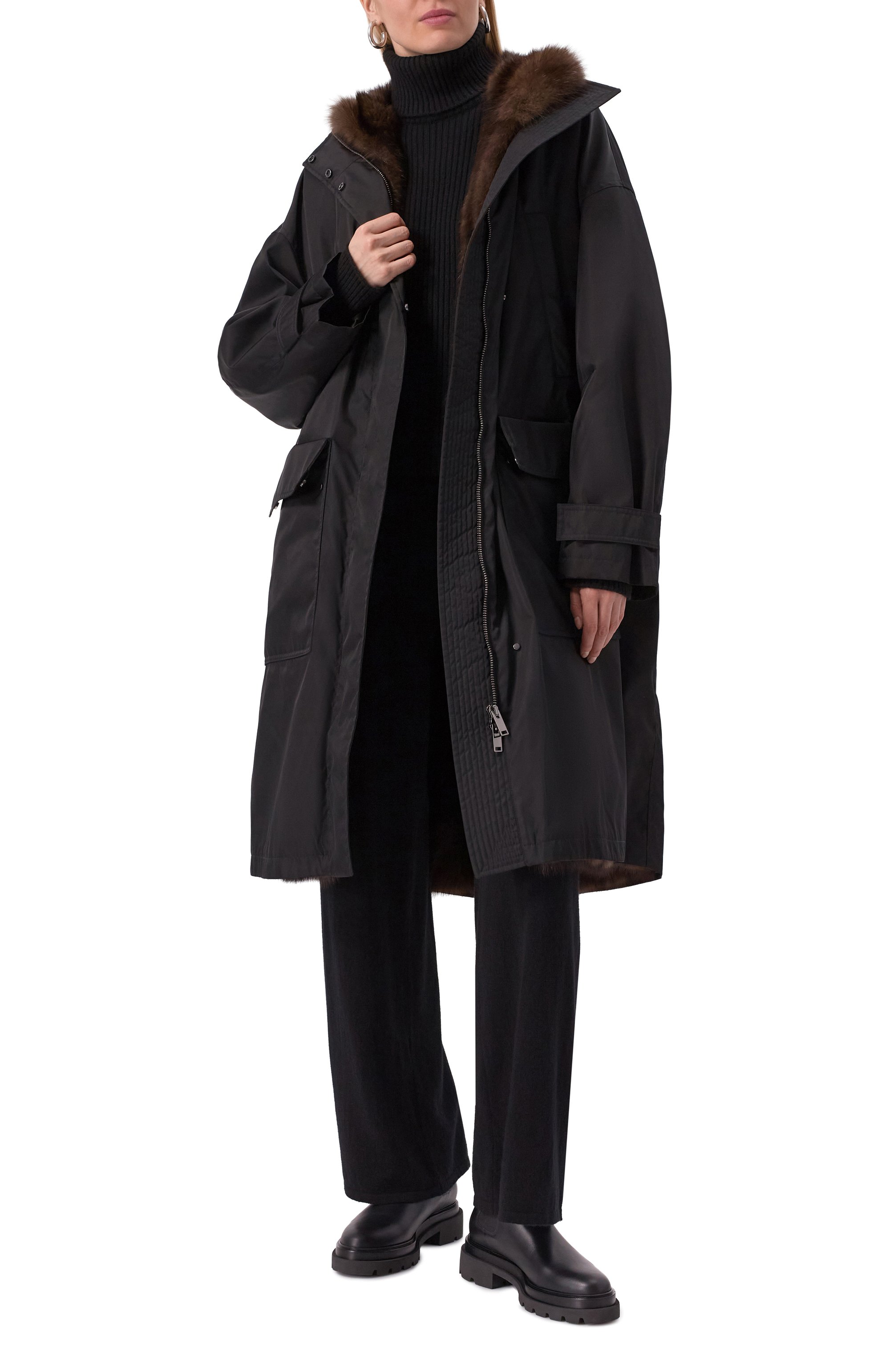 Парка с подкладкой из соболя MVST, арт. FTBPL-Y462SB/GR1651, фото 2