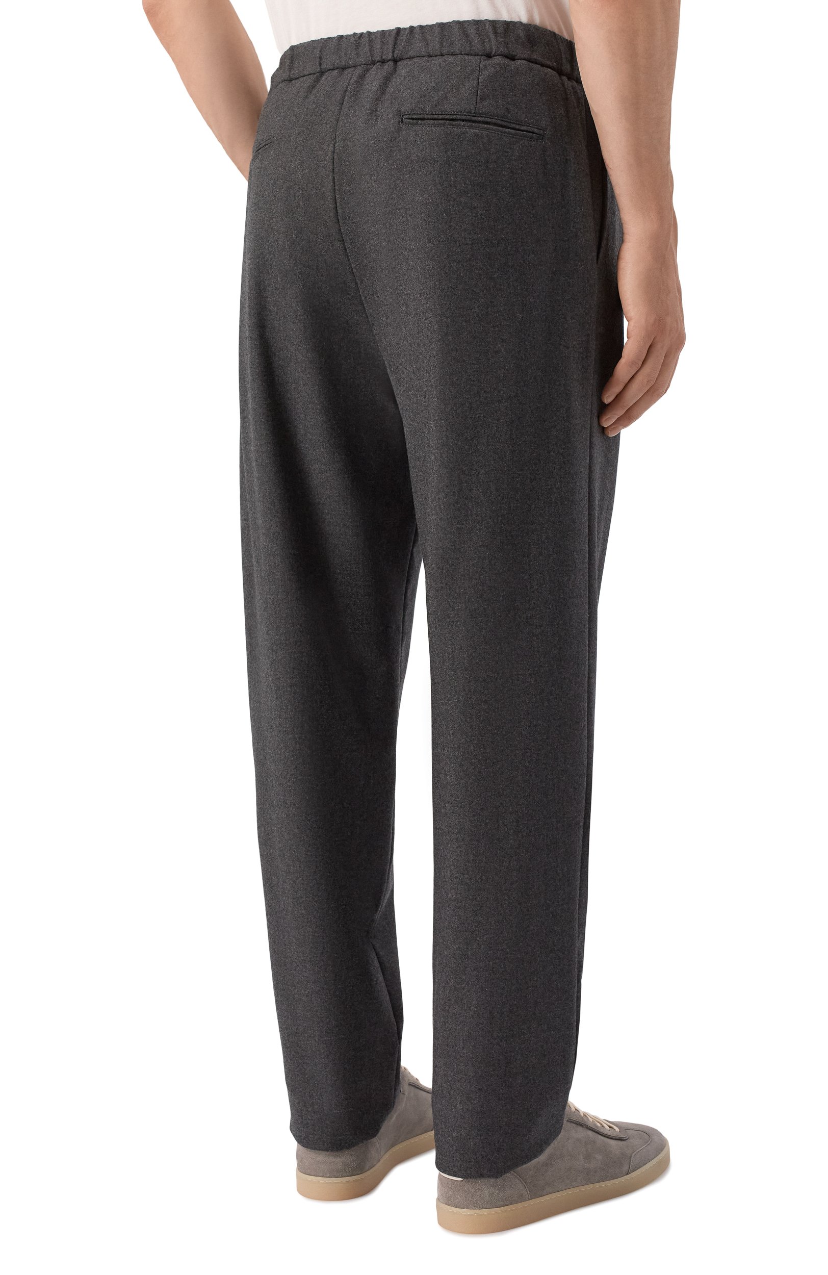 Кашемировые брюки GIORGIO ARMANI темно-серого цвета по цене 297500 руб., арт. GM000249/TE10115, фото 4 Кашемировые брюки GIORGIO ARMANI, арт. GM000249/TE10115, фото 4