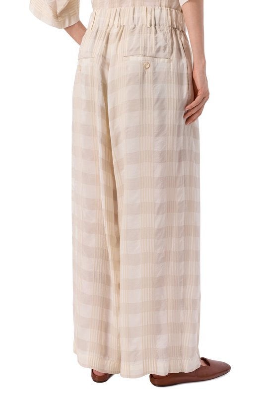 Брюки из вискозы Uma Wang UM3514 Кремовый  UM3514 Фото 4