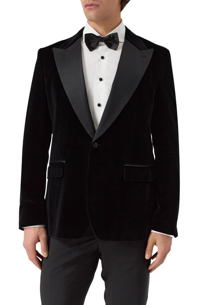 Бархатный смокинг DOLCE & GABBANA, арт. G2TV9T/FUVG7, фото 3