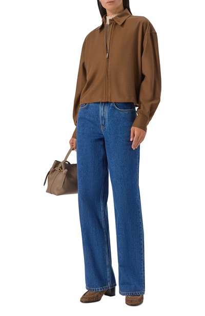 Замшевые мюли 12 STOREEZ коричневого цвета по цене 24000 руб., арт. 132861, фото 3 Замшевые мюли 12 STOREEZ, арт. 132861, фото 3