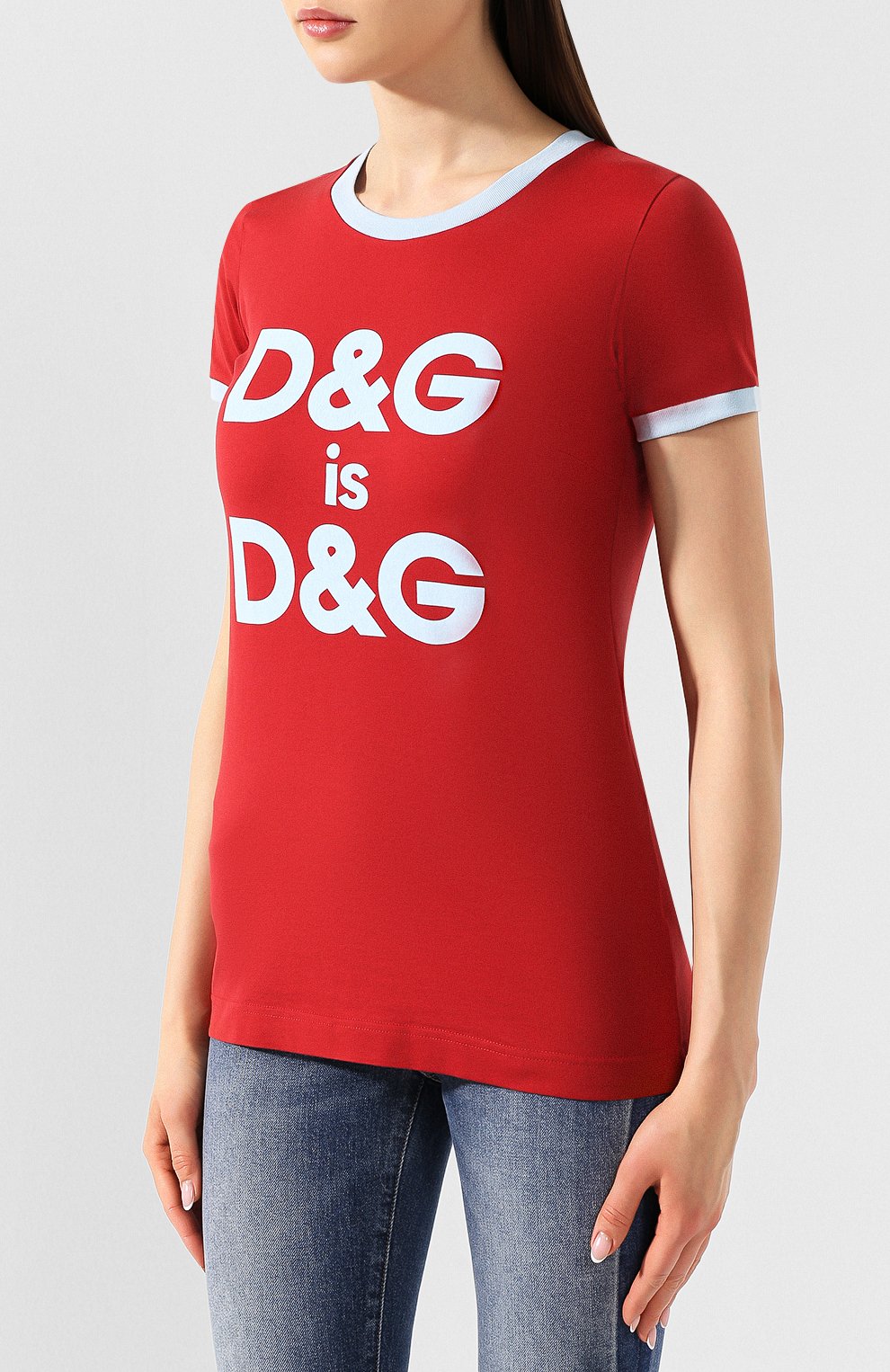 Хлопковая футболка DOLCE & GABBANA, арт. F8H32Z/G7RDG, фото 3