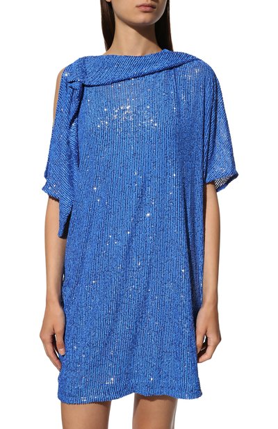 Платье с отделкой пайетками IN THE MOOD FOR LOVE синего цвета по цене 59950 руб., арт. GI0VANNI DRESS, фото 3 Платье с отделкой пайетками IN THE MOOD FOR LOVE, арт. GI0VANNI DRESS, фото 3