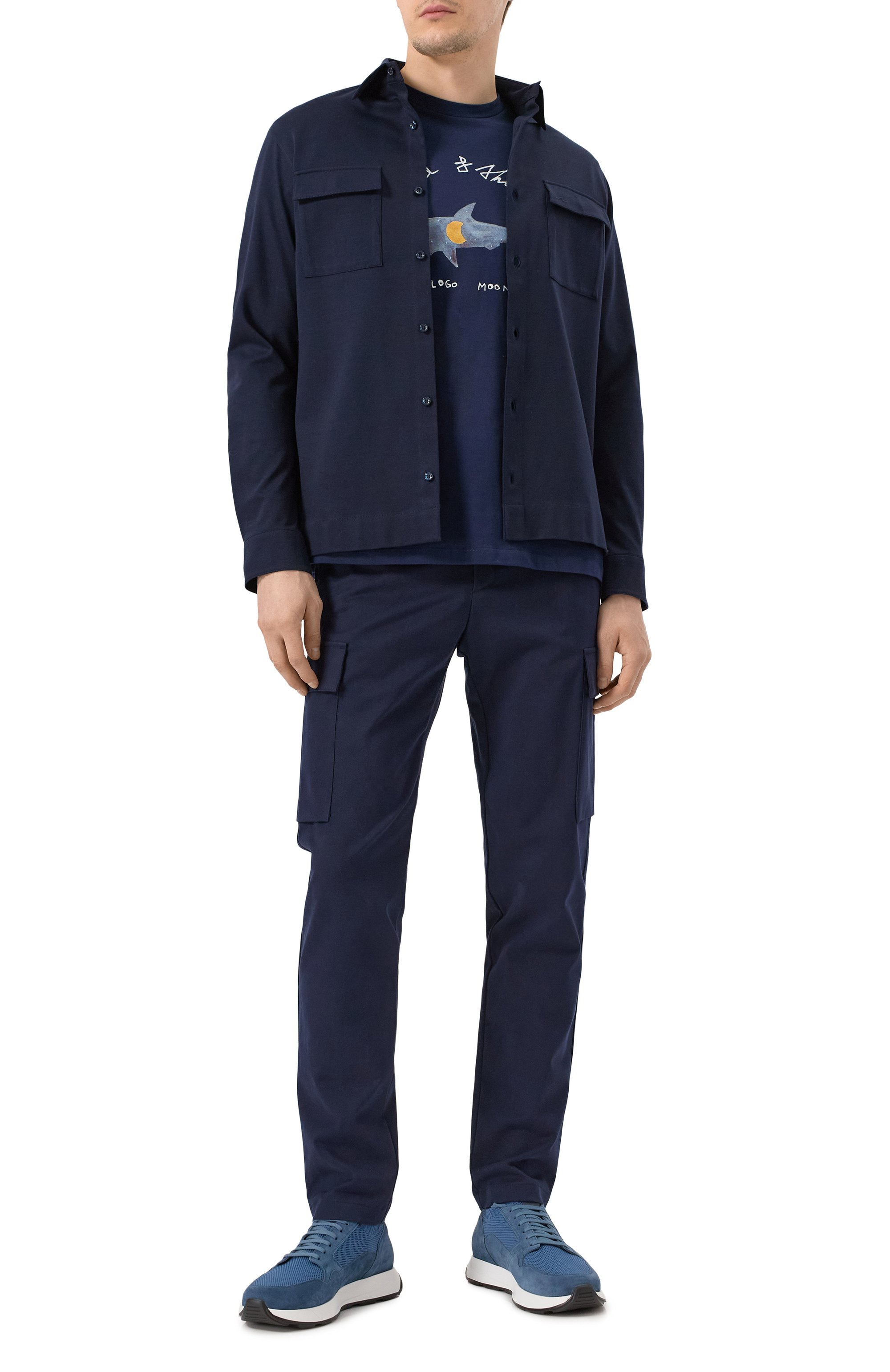 Хлопковая футболка PAUL&SHARK, арт. 25411089, фото 2