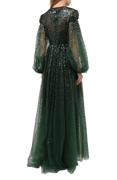 Платье с пайетками VALENTINO зеленого цвета по цене 2115000 руб., арт. UB0VDBH01ED, фото 4 Платье с пайетками VALENTINO, арт. UB0VDBH01ED, фото 4
