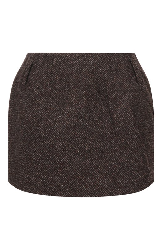 Шерстяная юбка Dice Kayek FW25J403 MRD BROWN Коричневый FW25J403 MRD BROWN