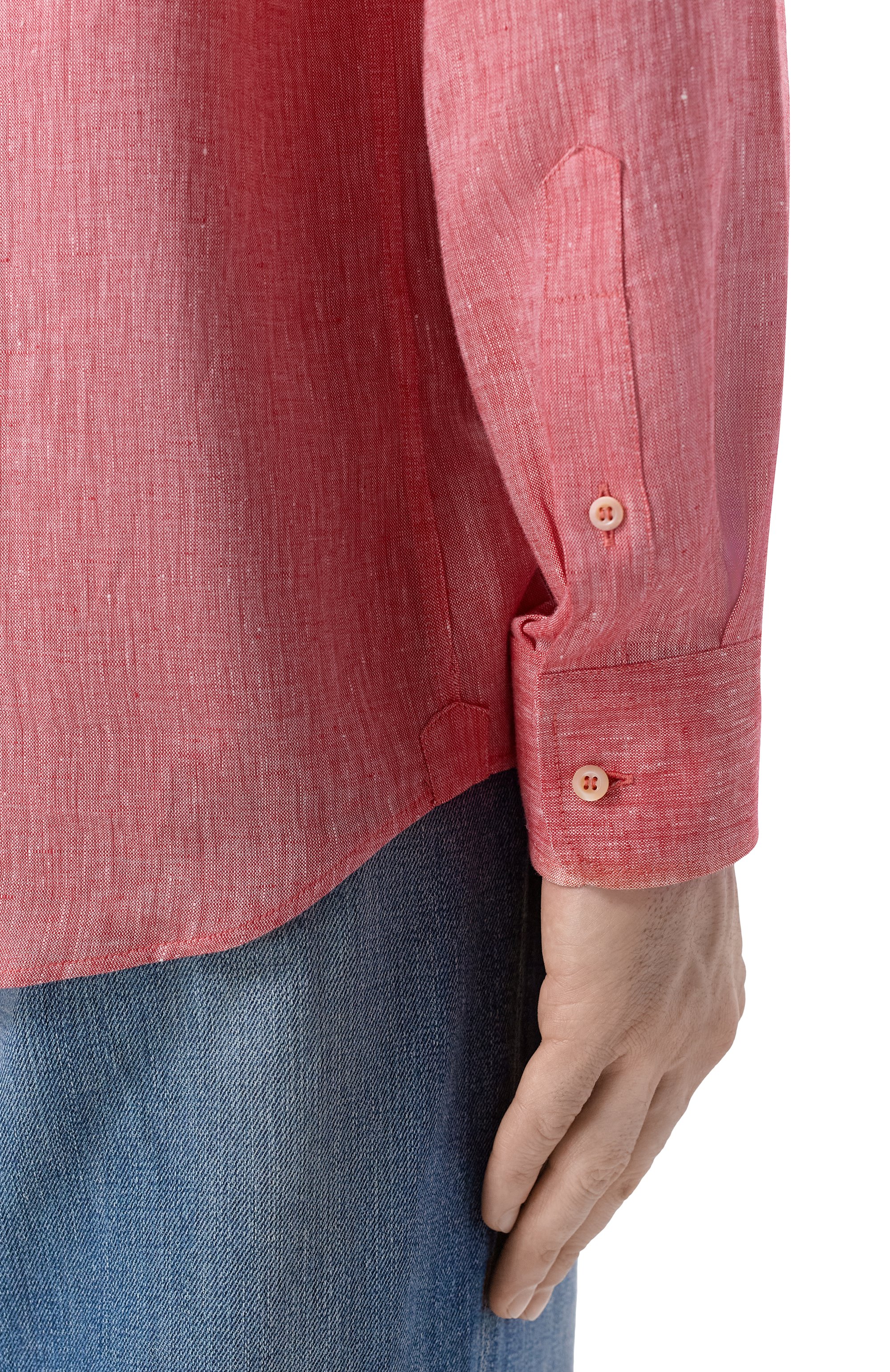 Льняная рубашка BRUNELLO CUCINELLI, арт. MM6840627, фото 5