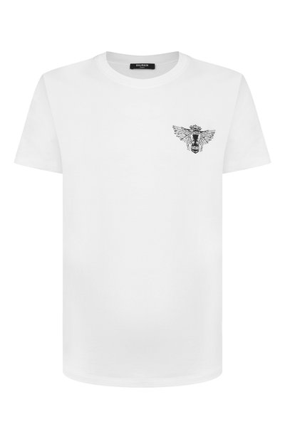 Мужская хлопковая футболка BALMAIN, арт. GH1EF000/GF39