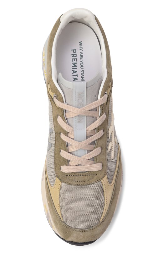 Комбинированные кроссовки Moerun Premiata M0ERUN/VAR 8300 Хаки  M0ERUN/VAR 8300 Фото 5