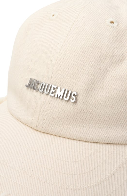 Хлопковая бейсболка Jacquemus 23EACU00452/AW00092 Кремовый  23EACU00452/AW00092 Фото 3