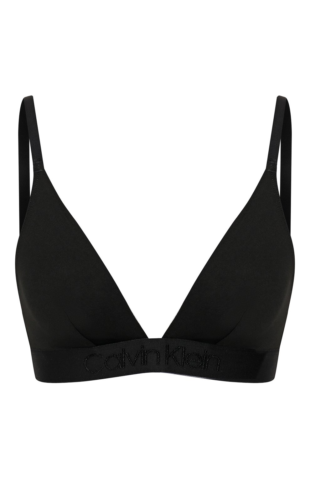 Треугольный бюстгальтер CALVIN KLEIN черного цвета по цене 5515 руб., арт. QF4945E, фото 1 Треугольный бюстгальтер CALVIN KLEIN, арт. QF4945E, фото 1