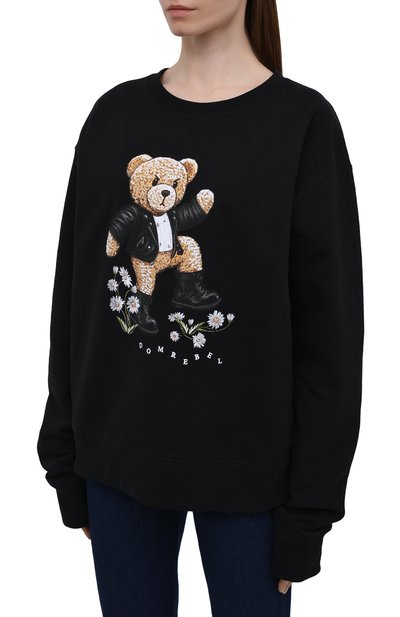 Хлопковый свитшот DOMREBEL черного цвета по цене 29650 руб., арт. ST0MP/SWEATSHIRT/W, фото 3 Хлопковый свитшот DOMREBEL, арт. ST0MP/SWEATSHIRT/W, фото 3