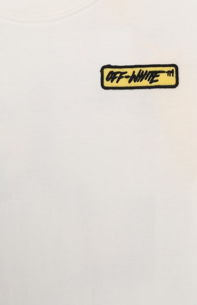 Хлопковая футболка OFF-WHITE, арт. 0BAA002S26JER00C, фото 3