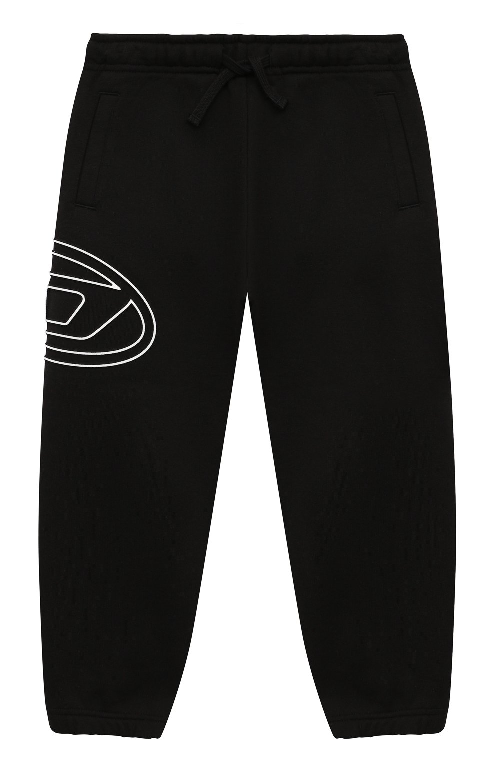 Хлопковые джоггеры DIESEL черного цвета по цене 12200 руб., арт. J01785/0IEAX, фото 1 Хлопковые джоггеры DIESEL, арт. J01785/0IEAX, фото 1