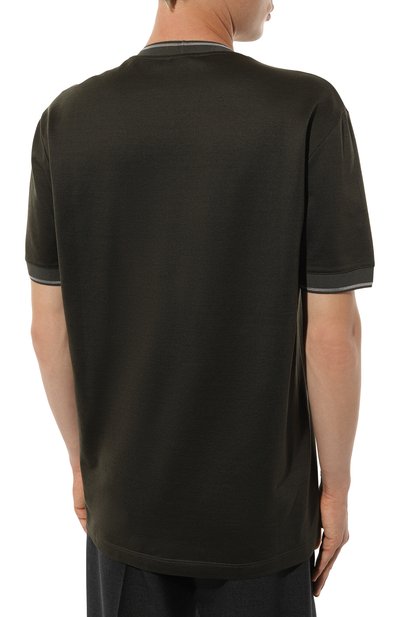 Футболка из хлопка и шелка GIORGIO ARMANI, арт. GM000238/TE11865, фото 4