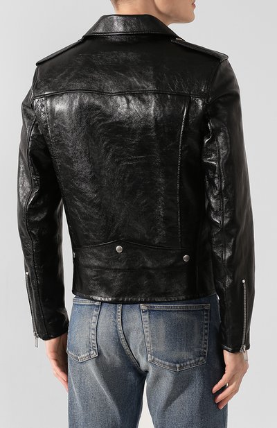 Кожаная куртка SAINT LAURENT, арт. 484284/YC2NI, фото 4