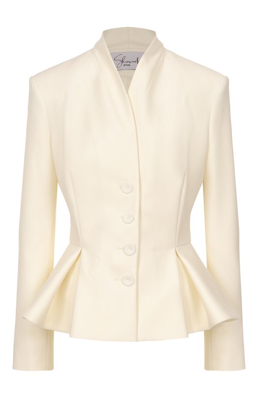 Шерстяной жакет Shervarli JA25-0020 Кремовый JA25-0020