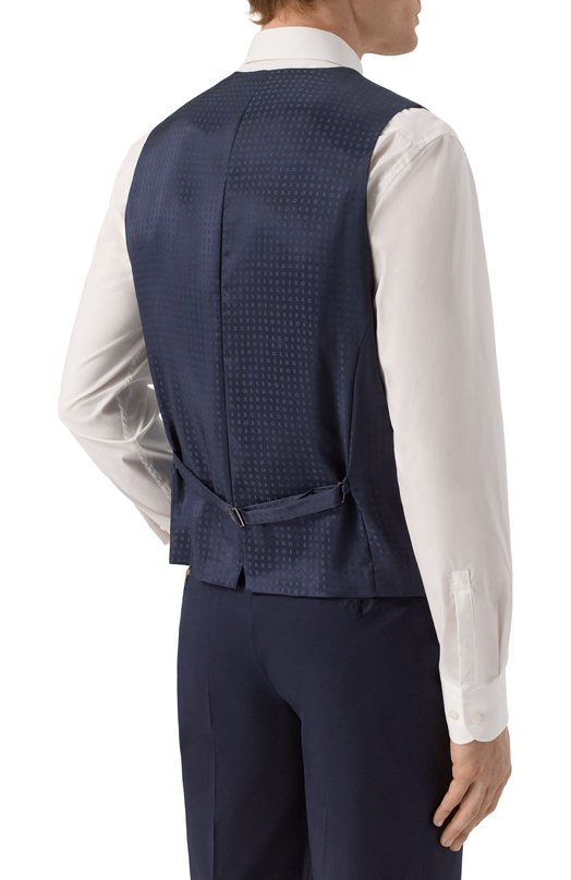 Шерстяной жилет BOSS 50469160 Синий  50469160 Фото 4