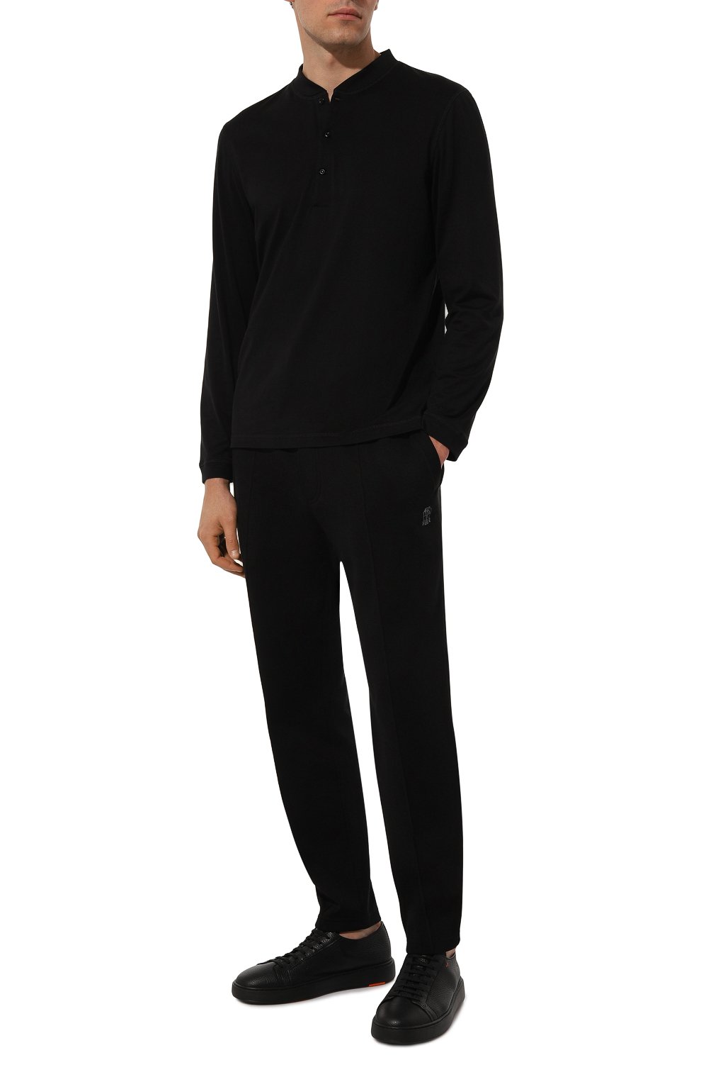 Хлопковый лонгслив-хенли BRUNELLO CUCINELLI, арт. M0B131365, фото 2