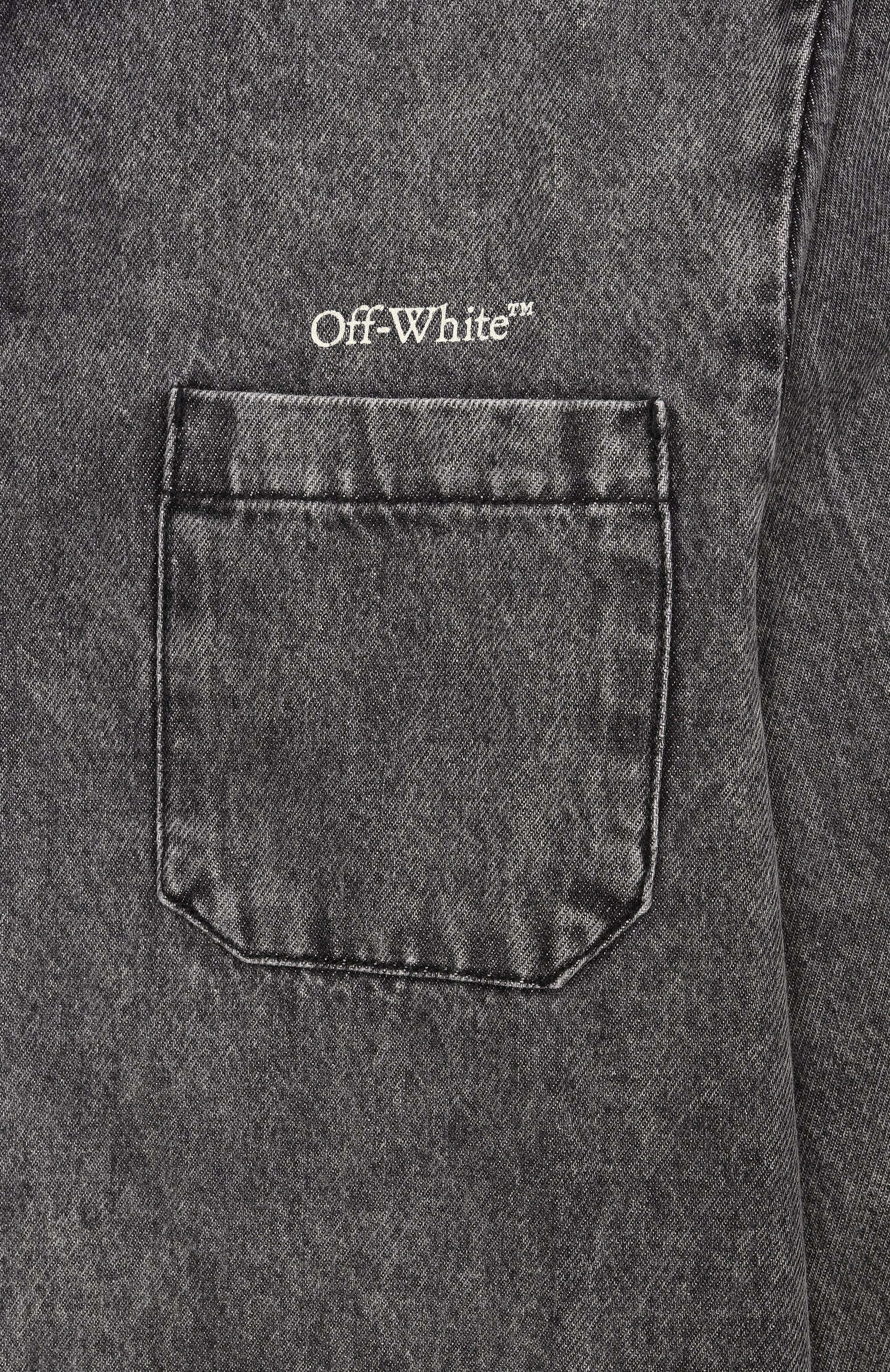 Джинсовая рубашка OFF-WHITE, арт. 0BYD001S26DEN001_001, фото 3