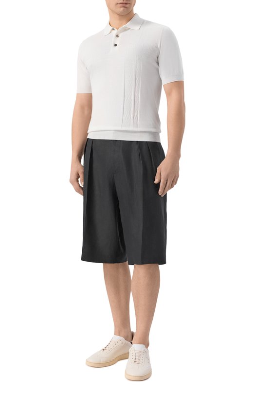 Льняные шорты MVST M26.2PM.T038/F157 Чёрный  M26.2PM.T038/F157 Фото 2