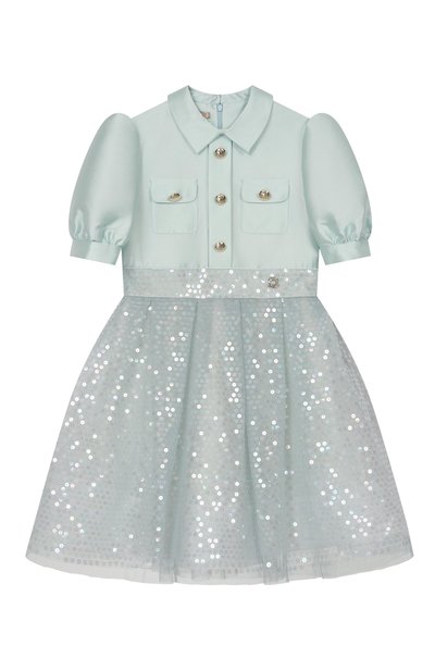 Хлопковое платье ELIE SAAB JUNIOR, арт. EFAB120 V1/TS0724_001