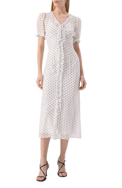 Платье из вискозы ELLYME белого цвета по цене 34500 руб., арт. 00246, фото 3 Платье из вискозы ELLYME, арт. 00246, фото 3