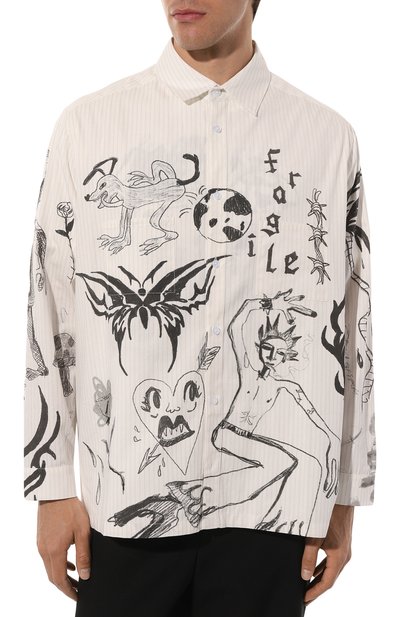 Хлопковая рубашка DOMREBEL, арт. TATT00/L0NGSLEEVE SHIRT, фото 3