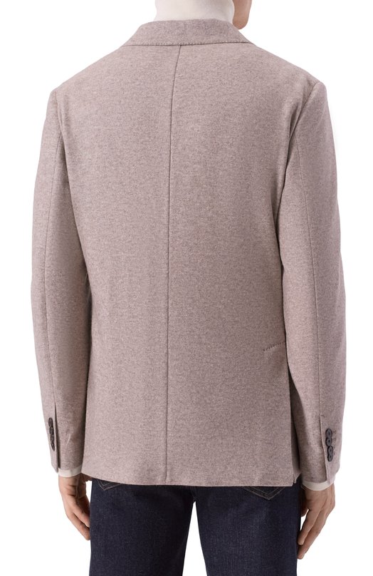 Кашемировый пиджак Brioni UJRQ0L/0D618 Бежевый  UJRQ0L/0D618 Фото 5
