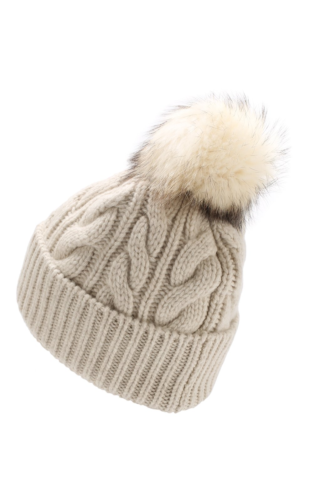 Шапка из смеси шерсти и кашемира с меховым помпоном MONCLER, арт. D2-098-00229-10-0401B, фото 2