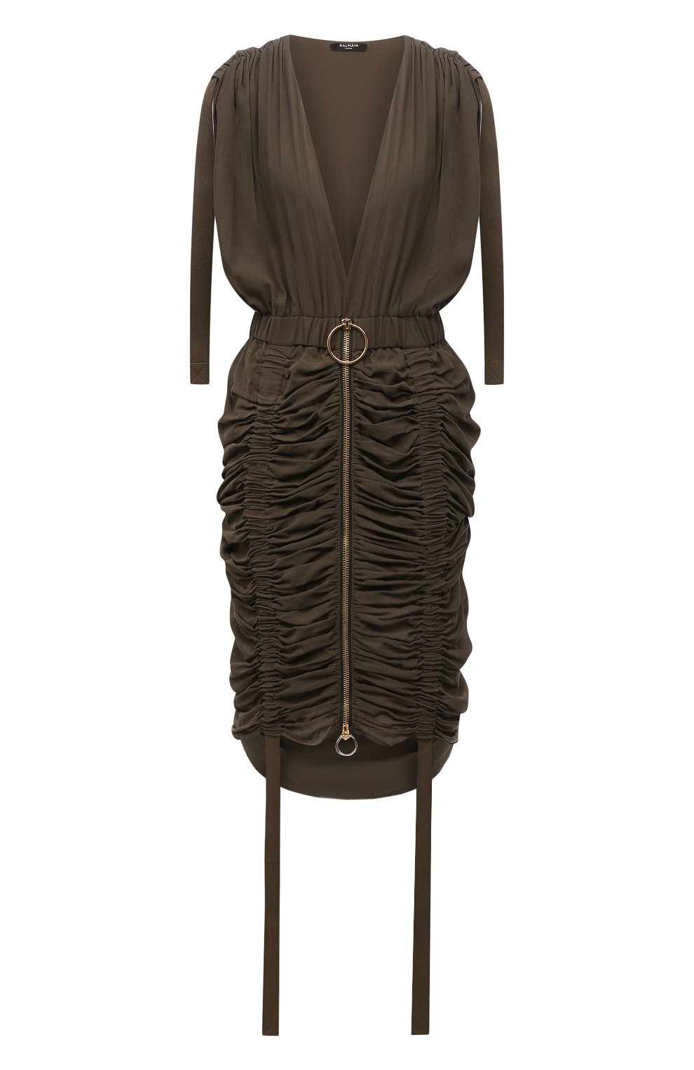 Хлопковое платье BALMAIN, арт. WF0RD000/C306, ф ото 1