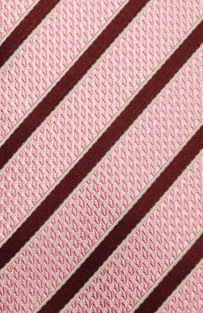 Шелковый галстук с узором ZEGNA розового цвета по цене 17950 руб., арт. Z9D701L8, фото 3 Шелковый галстук с узором ZEGNA, арт. Z9D701L8, фото 3