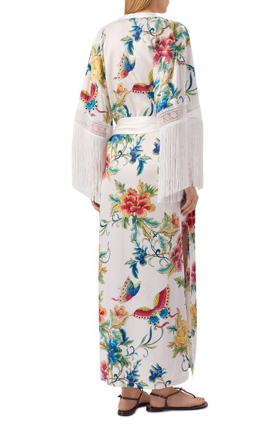 Халат из шелка и вискозы MARJOLAINE, арт. 4BEV2201, фото 3