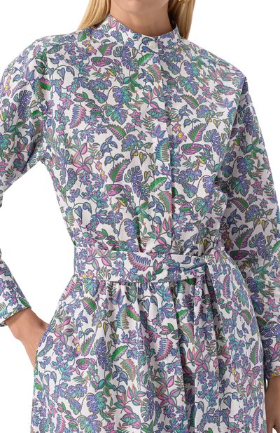 Хлопковое платье NOBLE&BRULEE синего цвета по цене 75000 руб., арт. NB106/250523/733, фото 5 Хлопковое платье NOBLE&BRULEE, арт. NB106/250523/733, фото 5