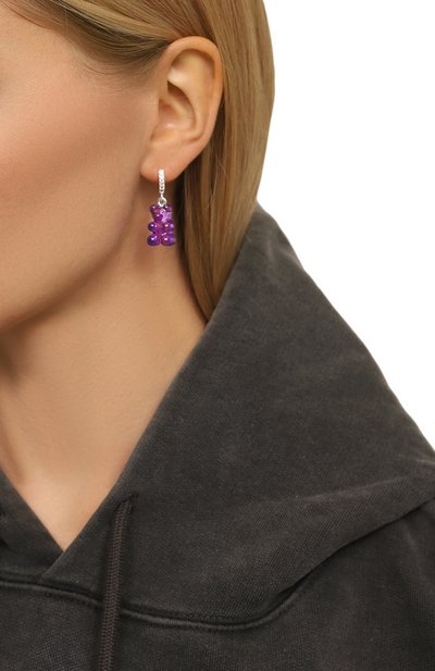 Моносерьга CRYSTAL HAZE, арт. N0STALGIA BEAR H00P, фото 2