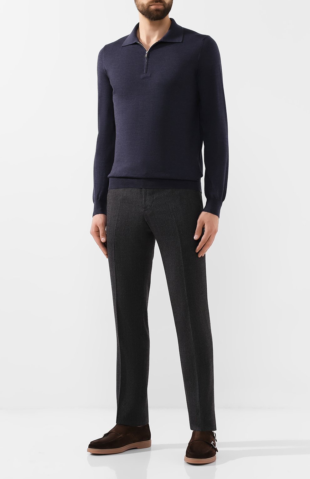 Поло из смеси шерсти и кашемира FIORONI, арт. M00T0C2, фото 2