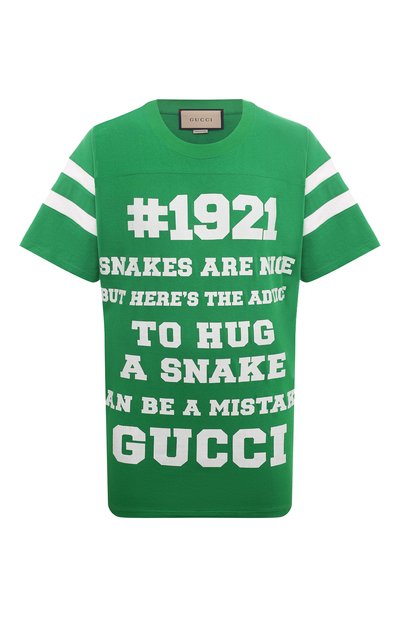 Хлопковая футболка GUCCI, арт. 655459 XJDJP, фото 1