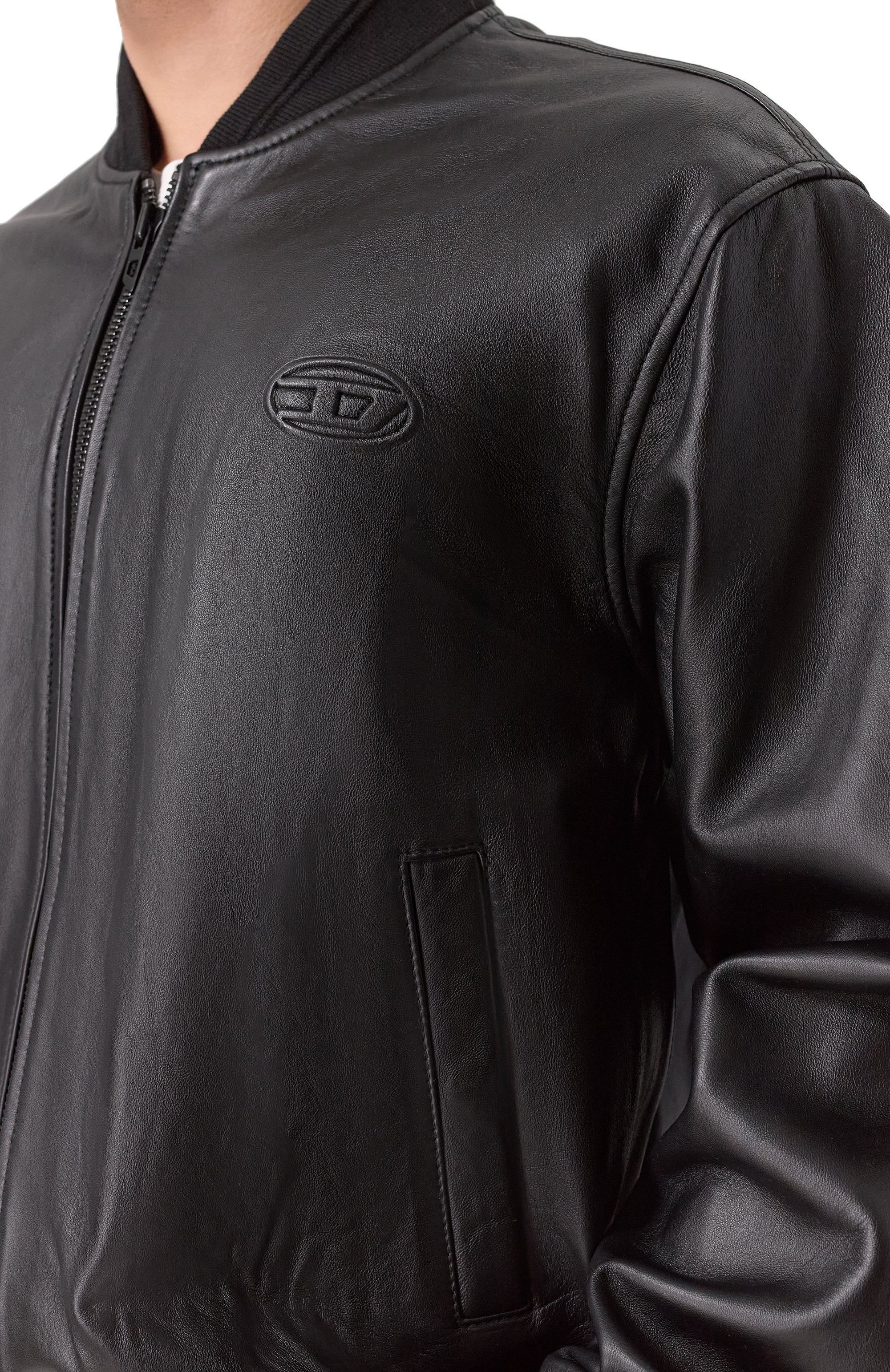 Кожаный бомбер DIESEL, арт. A20476/0PFAH, фото 5