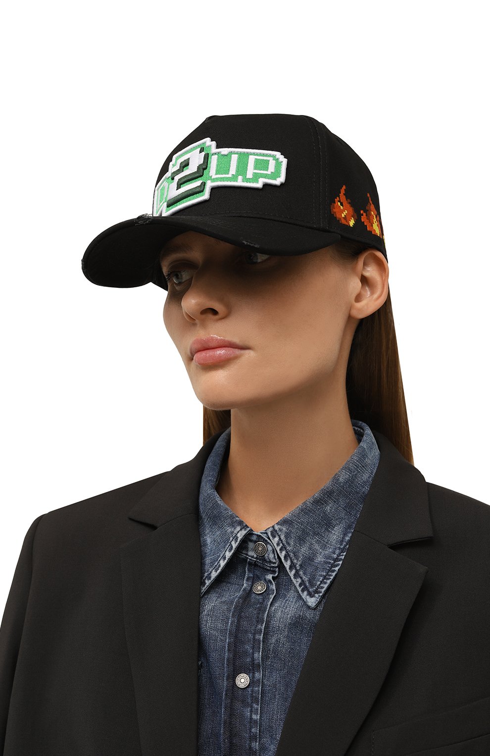 Хлопковая бейсболка DSQUARED2, арт. BCM0708/05C00001, фото 2